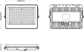Eko Light FOKUS EKO9092 Halogén reflektor 1x100W/LED 6000K 1300lm IP65
