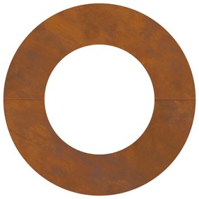 Corten acél virágcserép Corten acél 70 cm átmérő Tartós