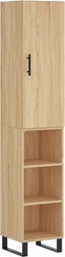 vidaXL sonoma tölgy szerelt fa magasszekrény 34,5x34x180 cm