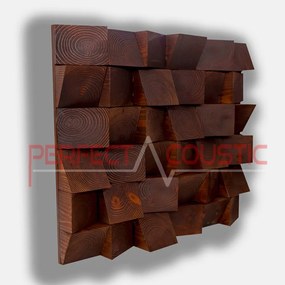 Ferde kocka diffúzor 60x60x6cm mahagóni színben - 70x70x6cm csamagolással a szállításhoz