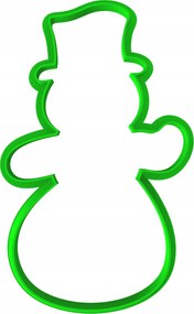 Karácsonyi Mézeskalács Forma Karácsonyi Nagy XXL Hóember 12cm