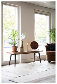 Alagon pad fekete acél lábakkal, hosszúság 180 cm - Dutchbone