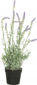 Mesterséges Levendula Cserépben 50cm virág növény lila dekoráció élő