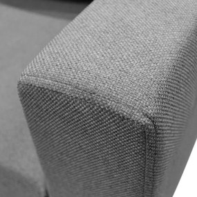 Univerzális ággyá alakítható U-alakú sarokülőgarnitúra tárolóhellyel SEYA szürke