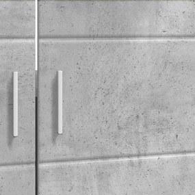 Fürdőszoba mosdószekrény TULUM Beton szürke 60 x 34 x 63 cm