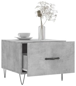 2 db betonszürke szerelt fa dohányzóasztal 50 x 50 x 40 cm