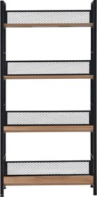 Polcállvány, fekete/tölgy, KELER TYP 1