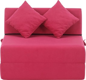 Összecsukható matrac/fotel, 2v1, rózsaszín magenta, PELOS