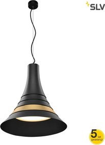 SLV 1001350 BATO Modern Függesztett Lámpa Fekete LED IP20