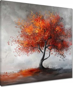 Vászonkép 70x70 Fa tüzes színekben