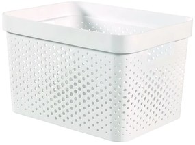 Infinity Dots fehér tárolókosár, 17 l - Curver