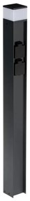Kanlux 38767-Kültéri lámpa 2 aljzattal DASTEN 1xG9/11W/230V 80 cm IP44 antracit
