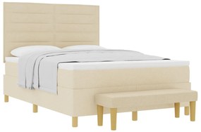 Boxspring Ágy Matraccal és Pad Krisztály 160x200 cm Szövet