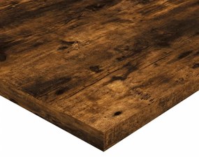 4 db füstös tölgy színű szerelt fa fali polc 60 x 30 x 1,5 cm