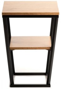 Kisasztal EXPAND 57x40 cm fekete/barna