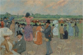 Kép - Jean-Louis Forain, The Races at Longchamp, reprodukciók (90x60 cm)