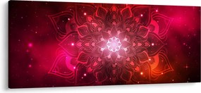 Piros absztrakció képe (120x50 cm)
