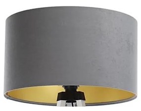 Univerzális STANDART E27 lámpabúra, 45 cm, szürke/arany