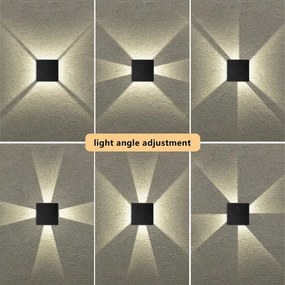 Brilagi - LED kültéri fali lámpa QUADRAY LED/4W/230V fekete IP65