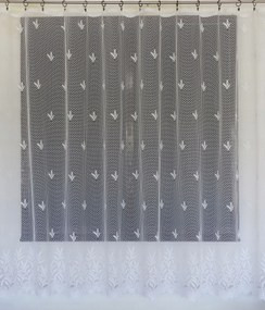 Mg Függöny jacquard Vastag 75/100 Fehér 210X180 szalag