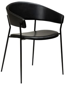 Matt fekete karfás étkezőfotel Crib – DAN-FORM Denmark