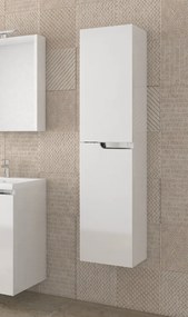 Piramida BETA fali fürdőszoba - ÁLLÓSZEKRÉNY - fehér - 35 x 150 x 30 cm