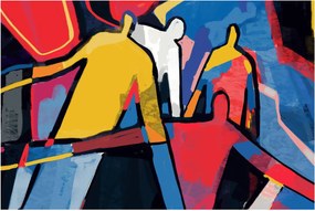 Kép - A férfiak absztrakciója (90x60 cm)