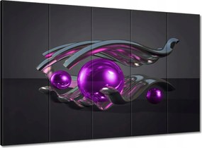 Vászonkép 100x70 Lila gömbök