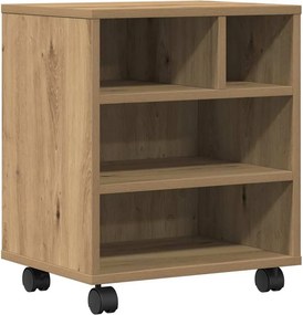 vidaXL Nyomtatóállvány kézműves tölgy 41 x 32 x 48 cm Faanyag