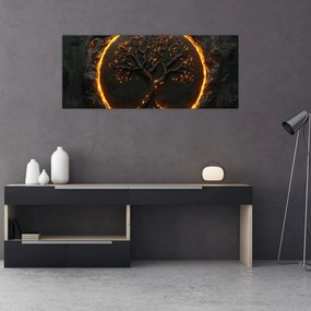 Kép – Életfa lávában II. (120x50 cm)