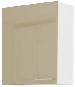 Felső konyhaszekrény Lavera 60 G 72 1F (fehér + fényes cappucino). 1032379