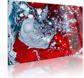 Absztrakt kép (üvegen) (70x50 cm)