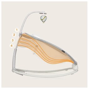 Lionelo - Baba vibrációs ringató dallammal PASCAL szürke