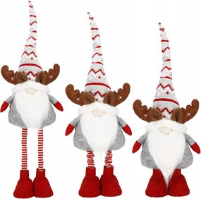 Rénszarvas Karácsonyi Teleszkópos Nagy Gnóm 80cm magas Állítható XXL