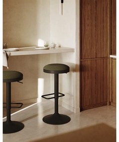 Sötétzöld bárszék szett 2 db-os 58 cm Zaib – Kave Home