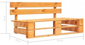 mézbarna fa kerti raklappad