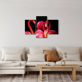 Vörös flamingók képe (90x60 cm)