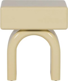 Világossárga fényes éjjeliszekrény Zorel – WOOOD