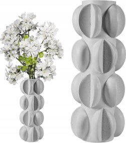 Magas Dekoratív Váza Flakon Dekoratív Fehér Csokorszőnyeg Virágok 37cm