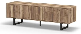 Natúr színű TV-állvány diófa dekorral 160x51 cm Laila – Marckeric