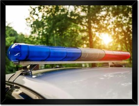 Poszterek keretben 40x30 Rendőrautó