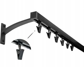 Apartman Sínkarnis Alu kvadro fekete kpl béka 20 mm 120 cm