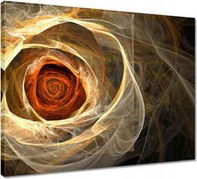 Vászonkép 50x40 Fraktál rózsa