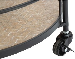 Fém gurulós zsúrkocsi 41,5x40 cm Arex – Mauro Ferretti