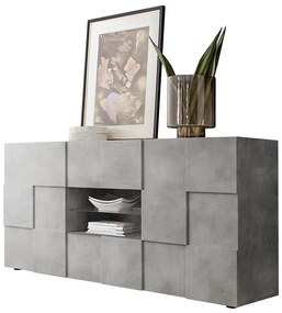 SERIAN beton szürke komód