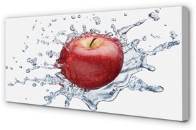 Canvas képek Piros alma a vízben 100x50 cm