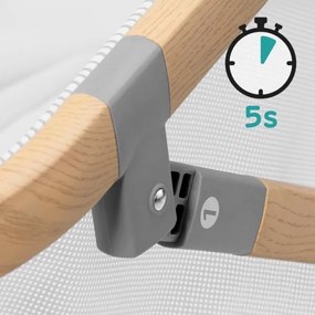 KINDERKRAFT - Utazó kiságy 4in1 SOFI szürke