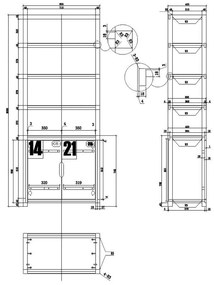 Alex barna könyvespolc - Vipack