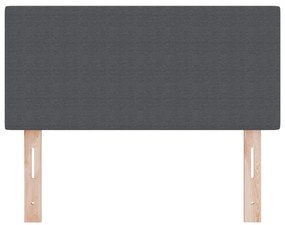 Fejtámla Egyszerű Design Sötétszürke 90 cm Kordbársony Szövet