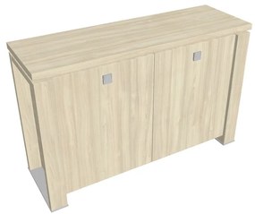Verno+ alacsony szekrény 140 x 46 x 90 cm, akác
